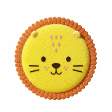 보더콜리/중대형견 추천-봉제 삑삑 프리스비 장난감-던지기+훈련+치아관리, 1개, 노란색