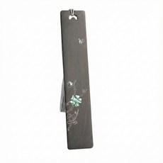 도헤아 수공예 자단목 천연 자개 책갈피, 검정, 1개