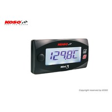 KOSO Mini3 溫度表 缸頭溫度計 噴射車專用 附溫度訊號轉接, 1個