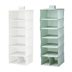 이케아 STUK 스투크 7칸수납함/정리함/의류정리함/보관함, 화이트+그레이_003.708.69, 1개