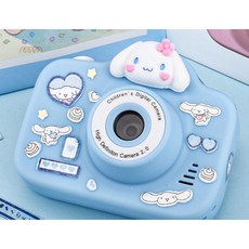 시나모롤카메라 산리오 디카 32G 풀세트 장난감 미니 소형 캐릭터 어린이 카메라 선물, 1개, 시나모롤 디카