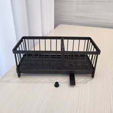 니달리 수세미거치대 스텐 물빠짐 수세미걸이, 1개, 블랙