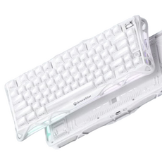 그라바스타 머큐리 K1 RGB 3모드 유무선 게이밍 기계식 키보드, 화이트, 별빛축, 제조사축