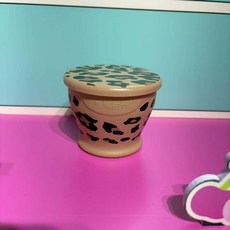 접이식 실리콘 물통 가벼운 모구모구 캠핑용품, 1개, 카키레오파드 150ml