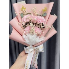 粉色康乃馨滿天星香皂花束, (32cm)五朵粉色康乃馨香皂花束(搭滿天星), 1件