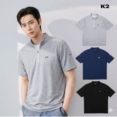 [백화점 정품] K2 [이채민 ] 남성 홀리텍(HOLITEC) 여름 반팔 집업티셔츠 KMM24213