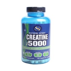 NATURAL SPORT 肌酸5000素食膠囊, 1罐, 180顆