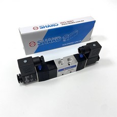 SHAKO PU530-02D 雙電控五口三位電磁閥 DC24V, 1個, PU530-02D-DC24V 雙電控