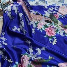 실크원단 프린트 시뮬레이션 실크 새틴 원단 기모노 DIY 바느질 꽃 가정 가구 장식 재료 천 200x150cm, 30) 30  200x150cm, 1개