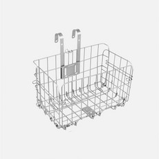 키밍 접이식 자전거 바구니 가방 세트 바이크소품, 실버, 1개