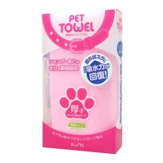 【日本AION】寵物專用羚羊皮巾, 1個, 厚手-M(粉紅色)