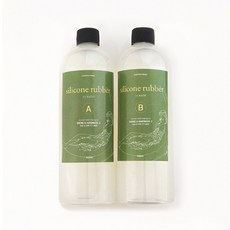 FDA 유의미한 실리콘 몰드용 경도 2 부가형 반투명 1kg 실리콘몰드 만들기, 1개, 1000ml
