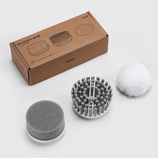 VOAR WASH SPIN C 萬用無線電動清潔機 VCL-031WH (含專用刷頭五件組) 清掃機, 專用替換:基本刷頭+軟式泡棉刷頭+拋光套