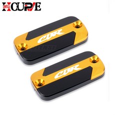 CBR600F CBR600RR CBR900RR CBR929RR CBR954RR CBR1000RR CBR 600 F2 F3 F4 CBR650R 용 앞 브레이크 액 리저버 캡 커버, 1 pair Gold