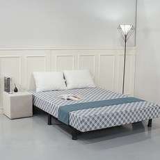 슬립앤홈 하운드 20cm 6회전 본넬스프링 기숙사 원룸 자취생 침대 올인원 매트리스 S/SS/D/Q, 기본형