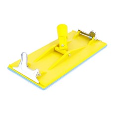 萬向砂紙架 旋轉式砂紙夾 可加延長桿 打磨膩子, 1個, 【B】大(按壓式)23.5x10.3cm