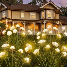 6/8/10 LED 태양광 해파리 조명 버섯 야외 정원 잔디 장식 램프, 05 6LED Colorful