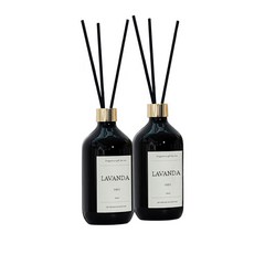 JSP프리미엄 대용량 디퓨저리필액 섬유스틱6개, 2개, 500ml, 라벤더