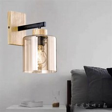 四方圓LED照明 金色年代 E27木座吊型壁燈 琥珀色, GA11-5876, 白玉/琥珀色, GA11-5876