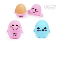 와볼샵 휴대용 계란보관 케이스 1구 부활절포장 달걀케이스 달걀, 핑크