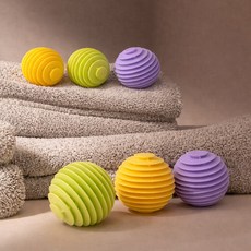 더클린 세탁 소형 엉킴방지볼 3종 2세트 통돌이 드럼 겸용, 6개, 혼합색상