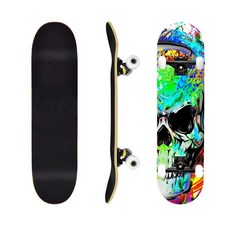 스케이트 보드 입문자 짧은 연습용 초보자 숏, Q