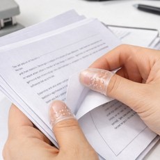 러시핀 사무용 서류 문서 손가락 실리콘 골무, 10개, 화이트