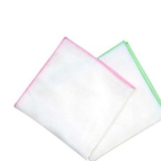 휴대용손수건 무형광 순면 가제손수건 대 10매