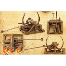 어린이 공성 투석기 중세 발사 발석차 돌던지는 병기 직접 주제 작동 집, 1개