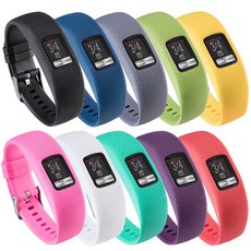 Garmin Vivofit 4용 밴드 Garmin Vivofit 4 액티비티 트래커용 부드러운 실리콘 교체용 시계 밴드 스트랩, 밴드 10개