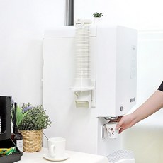 홈카페 무타공 버튼형 큰종이컵디스펜서 거치대 홀더 커피컵 음료컵 테이크아웃컵