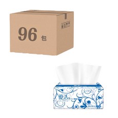 優活LIVI SMART抽取式衛生紙100抽x96包/箱, 96, 100