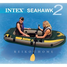 INTEX 海鷹2人船 充氣船 送收納袋 售後保固, 1個, 海鷹2人船 (全配/划槳1對+手充筒)