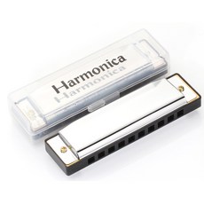 老羊樂器店 10孔口琴 C調和弦口琴 布魯斯/民謠演奏用口琴, 1個, 正常品