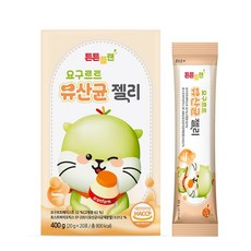 튼튼플랜 요구르트 유산균 젤리 스틱 1박스 (20g x 20포), 1세트, 20g