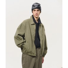 [블랙모먼트] 시그니처 위싱 코튼 오버핏 블루종 2WAY [카키]