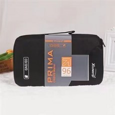 CD收納包 大容量128片碟片包 光碟盒40片/80片DVD光盤包 CD收納整理盒, 96片裝（黑色1個）帆布款