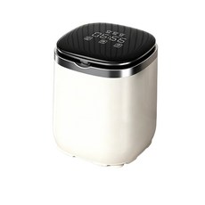 CEYYR 全自動迷你洗衣機 7L 洗脫一体機, 黑間白 全自動進出水 七大清洗模式, 如圖所示