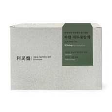 [이민재Tea] 작두콩알차 무카페인 | 국내산 무농약 작두콩알 이팥 블렌딩 | 생분해 티백, 3g, 20개입, 1개