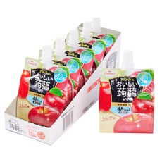 Tarami 타라미 맛있는 곤약젤리 사과맛 150g X 6개세트 일본젤리 일본간식 일본곤약젤리 저칼로리, 6개