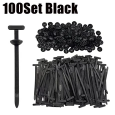 호환 2026 600세트 케이블 버클 코어 네일 고정 케이블 버클 머드가드 펜더 내부 라이닝 트렁크 버클, 03 100Set Black