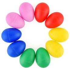 KC인증 에그쉐이커 10개입 1세트 어린이 리듬 악기 음악, 에그쉐이커 10개 세트