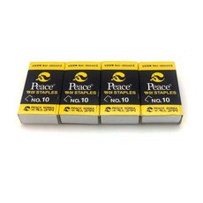 Peace 미니 스테이플 사무실 학교 용품 4 000개 (박스 4개) 298852 8691372785, Peace 미니 스테이플 사무실 학교 용품 4,000개