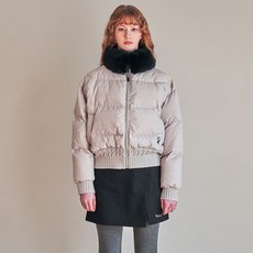 플레이블 P LABEL 퍼카라 숏 다운 점퍼 MP3WH810