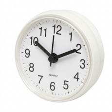 낙타의숲 욕실 시계 흡착식 방수 무소음 화장실 벽걸이 파스텔 4컬러, 피치 핑크