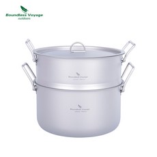 Boundless Voyage 純鈦雙層湯鍋套裝 2.2L, Ti2111C, 1個, 湯鍋,蒸鍋