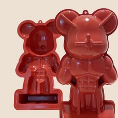 삼공방 국산 실리콘 몰드, [28cm] [근육곰돌이]