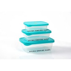 트라팟 수공예 주방 보관 용기 세트 건조 및 액체 을 위한 밀폐 적재 가능한 정리함800ml 000ml 600ml 3개
