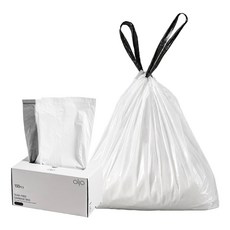 더자카 뽑아쓰는 끈비닐 분리배출 봉투 화이트 100p, 1개, 20L