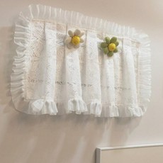 레이스 찍찍이 두꺼비집 가림막 가리개 30x30cm